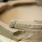 John Higgins at work in his studio 2018